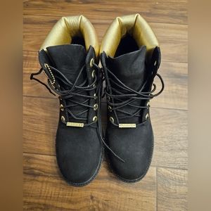 Timberland Premium Heritage Boot (Black/Gold) - NWOB 7.5